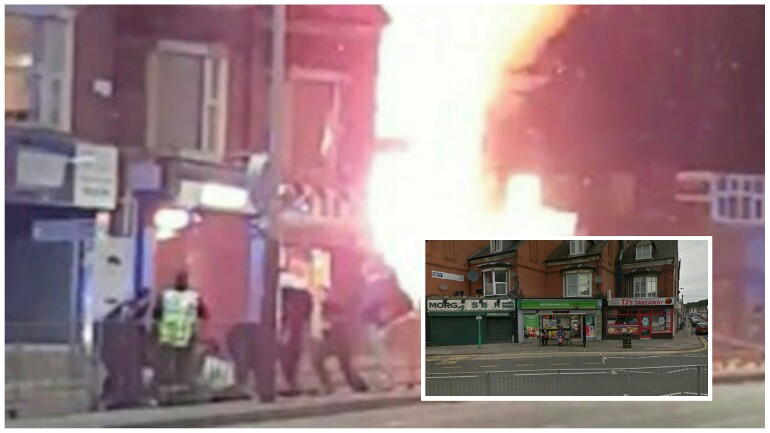 انفجار وانهيار مبنى بالكامل في Leicester ببريطانيا والشرطة تبحث عن ضحايا تحت الأنقاض